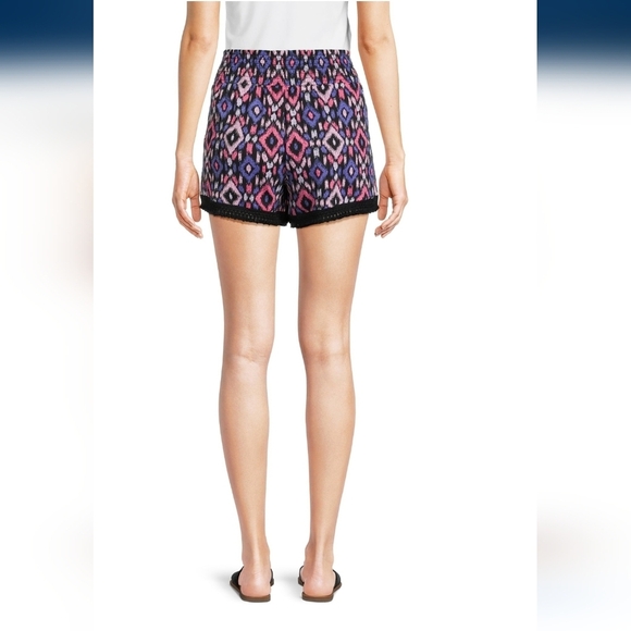 No Boundaries Juniors Multicolored Aztec Fringed Hem Stretchy Spadex XXXL (21) - Picture 6 of 12